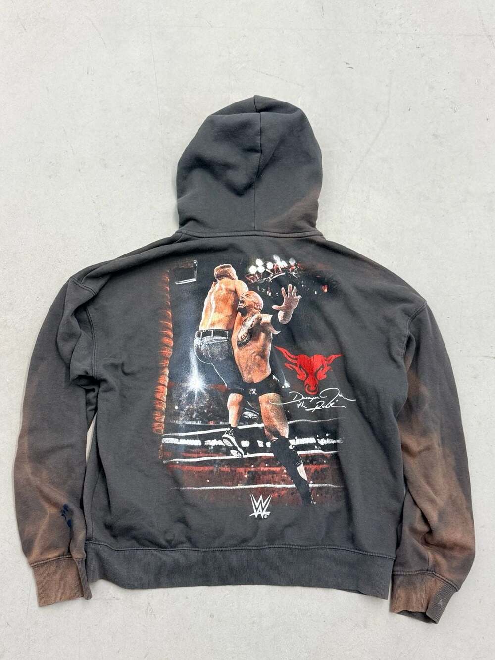WWE Dwayne 'The Rock' Johnson Graphic Full-Zip Hoodie by Goodie Two Sleeves
